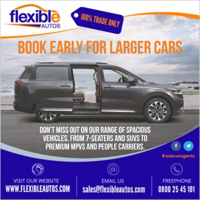 Book Early for Larger Vehicles in the USA - by Flexiblecarhire.com Ltd