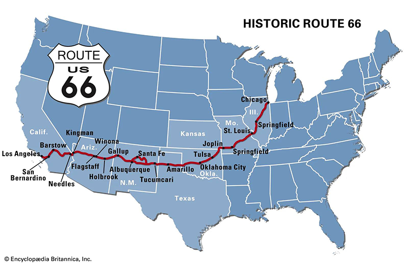 Route 66 Map